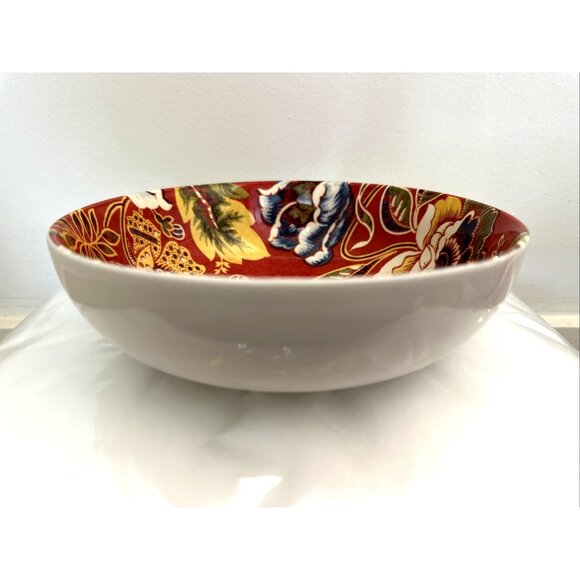 Williams-Sonoma Ceramic Spanish Floral 8" Bowl Discontinued RARE New With Tag - Picture 2 of 7
